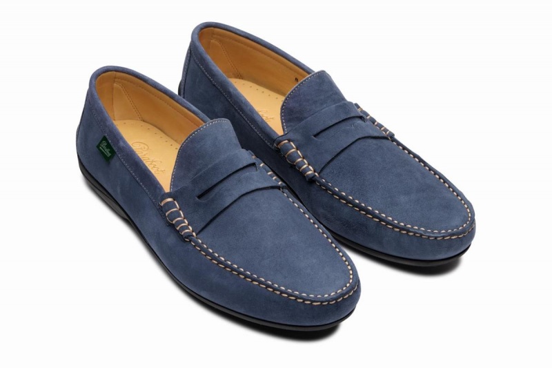 Mocasines Paraboot Cabrio Hombre Azules | HLX338TJ