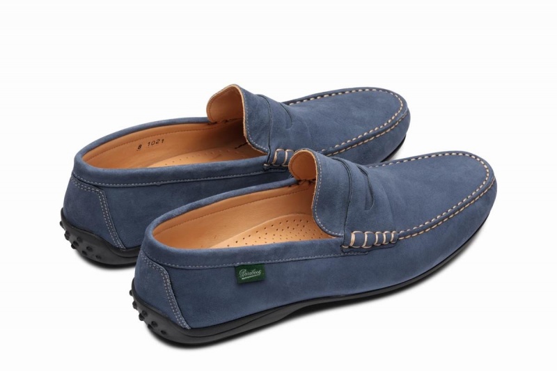 Mocasines Paraboot Cabrio Hombre Azules | HLX338TJ