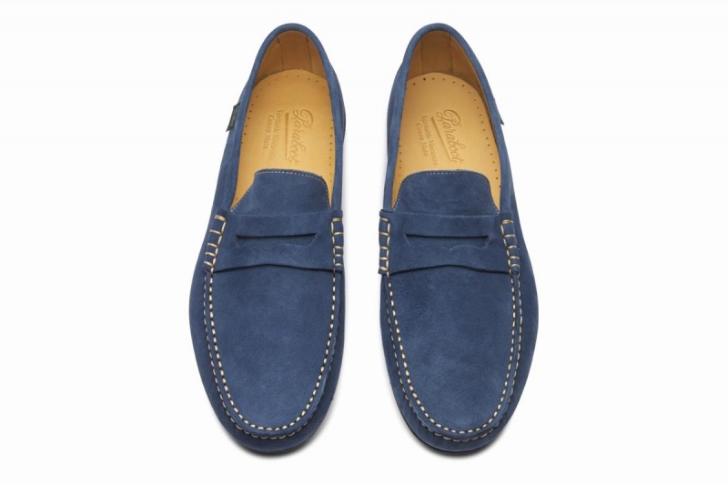 Mocasines Paraboot Cabrio Hombre Azules | HLX338TJ