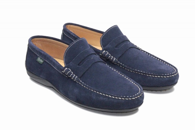 Mocasines Paraboot Cabrio Hombre Azules | AXP2495CU