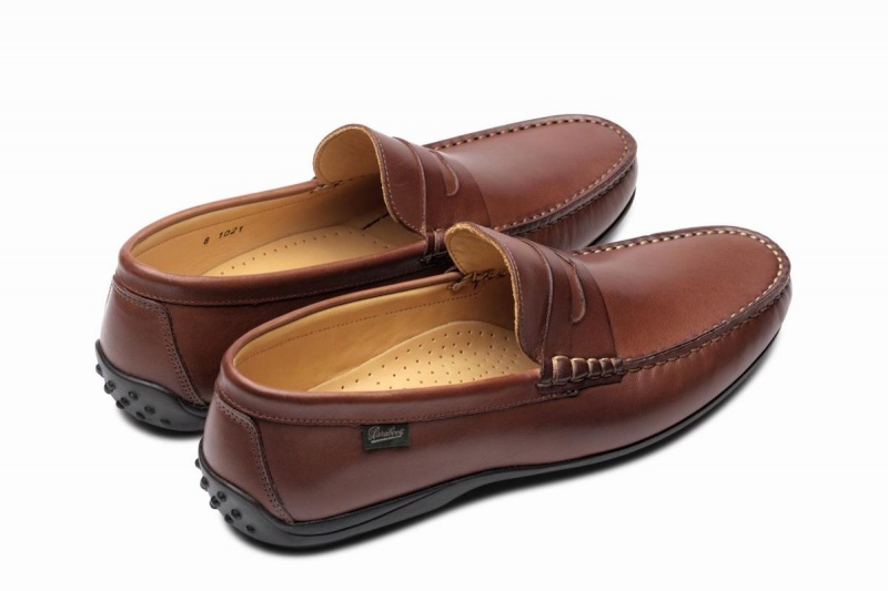 Mocasines Paraboot Cabrio Hombre Marrones | ZFC3736XY