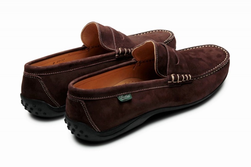 Mocasines Paraboot Cabrio Hombre Marrones Oscuro | JFL2260DC