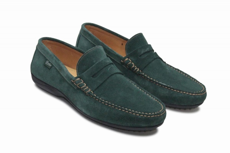 Mocasines Paraboot Cabrio Hombre Verde | IUG5710EZ