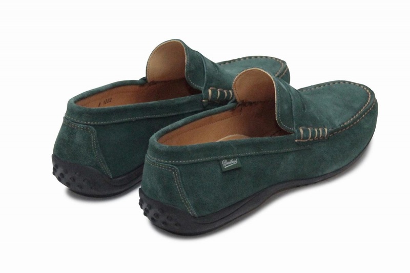 Mocasines Paraboot Cabrio Hombre Verde | IUG5710EZ