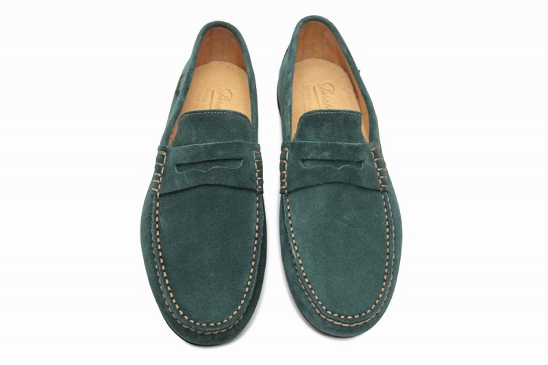 Mocasines Paraboot Cabrio Hombre Verde | IUG5710EZ