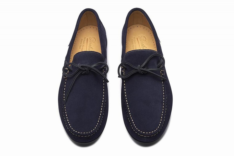 Mocasines Paraboot Indiana Hombre Azules | FQI8392XO