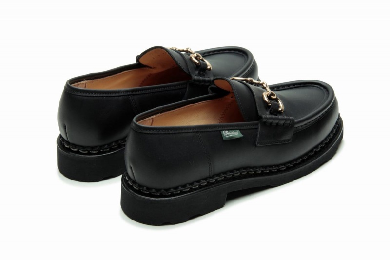 Mocasines Paraboot Orsay Mors Mujer Negras | QVH4660BU