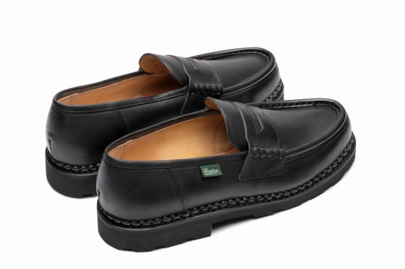 Mocasines Paraboot Reims Hombre Negras | JQL4937SA