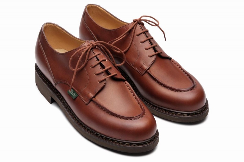 Zapatos Derby Paraboot Chambord Hombre Marrones | ADQ8614EG