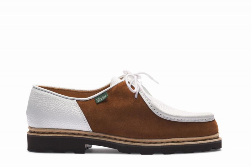 Zapatos Derby Paraboot Michael Hombre Blancas Marrones | QIH1045XN