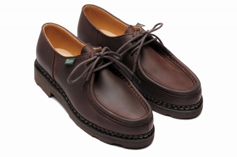 Zapatos Derby Paraboot Michael Mujer Marrones Oscuro | CCS1834YO