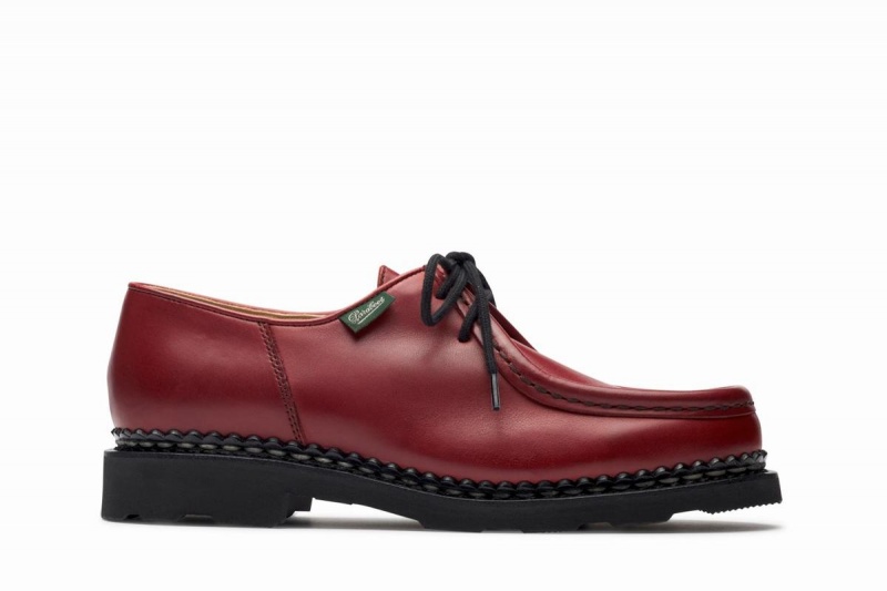 Zapatos Derby Paraboot Michael Mujer Rojas | FHL8551DU