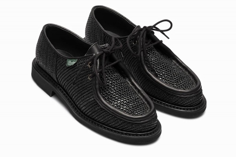 Zapatos Derby Paraboot Michael Raphia Hombre Negras | ZLC22100YQ