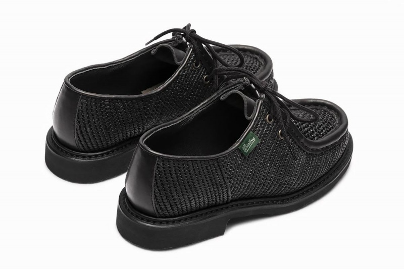 Zapatos Derby Paraboot Michael Raphia Hombre Negras | ZLC22100YQ