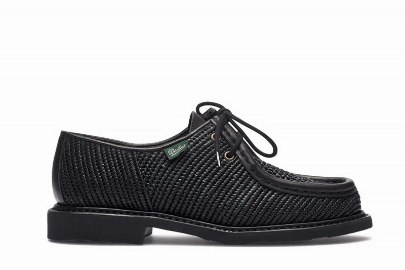 Zapatos Derby Paraboot Michael Raphia Hombre Negras | ZLC22100YQ