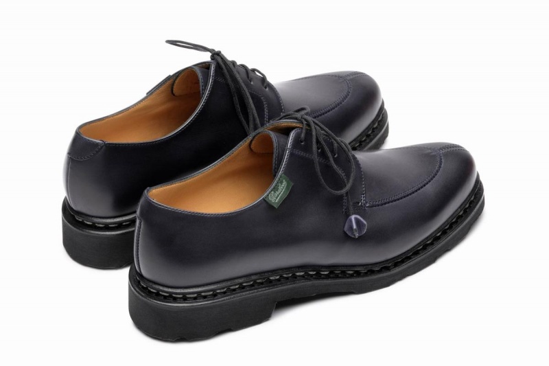 Zapatos Derby Paraboot Veley Mujer Azules Negras | RHY16100WL