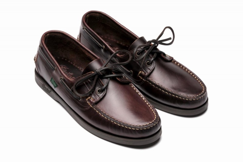 Zapatos del Barco Paraboot Barth Hombre Marrones Oscuro | NOG6321GB