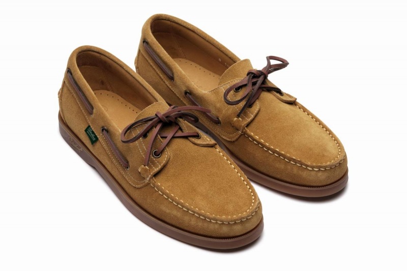 Zapatos del Barco Paraboot Barth Hombre Kaki | VOZ886JU